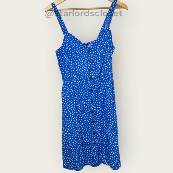 Banana Republic Dresses & Skirts - Banana Republic Ditsy Floral Dress | Petite Small | Blue | Mini Sundress Girly